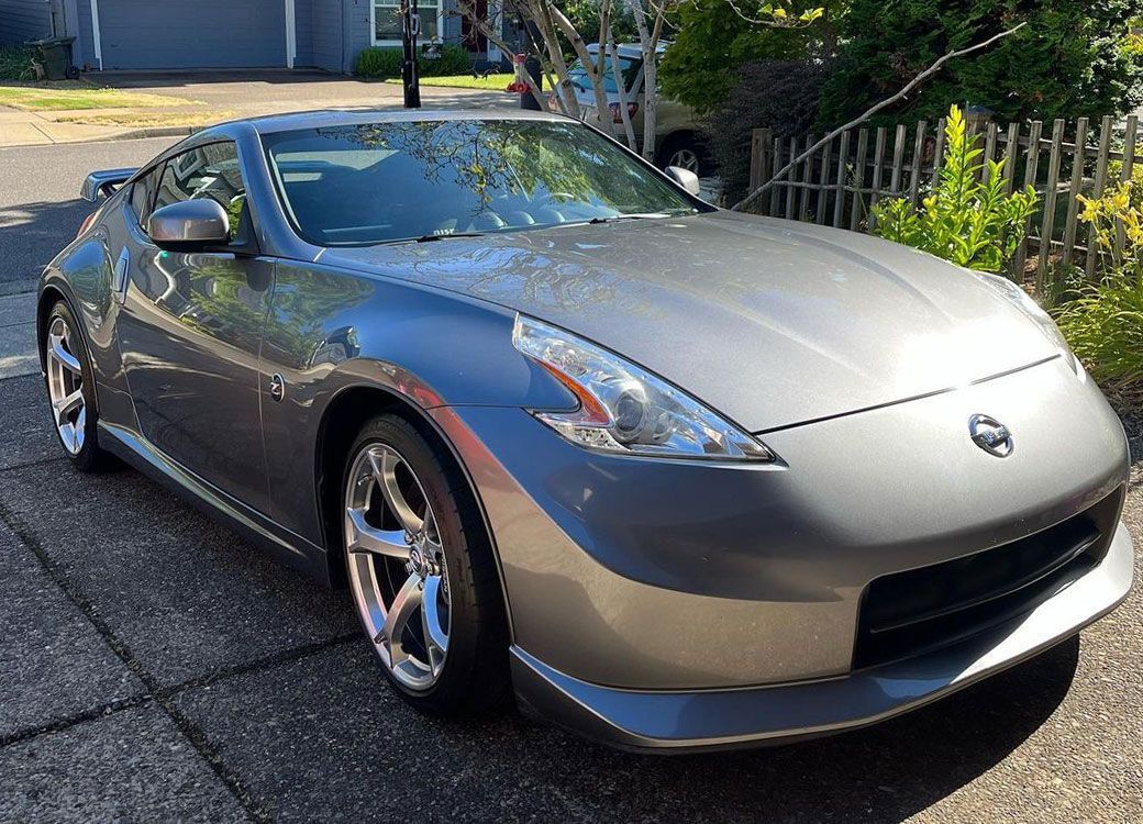 Gray Nissan 370Z NISMO with polished, swirl-free paint outside Custom Details in Portland