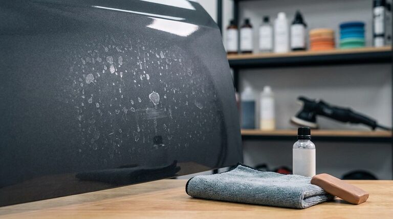 Water Spots and Etching on Portland Cars